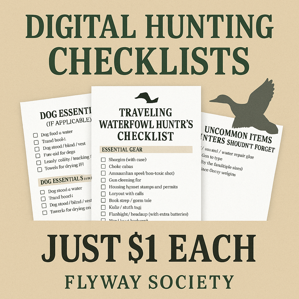 Hunting Checklists & PDF's